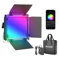 Neewer RGB660 Pro LED Video Light with Barndoor
