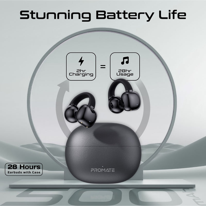 Promate AirClip Open Ear Clip On TWS Earbuds