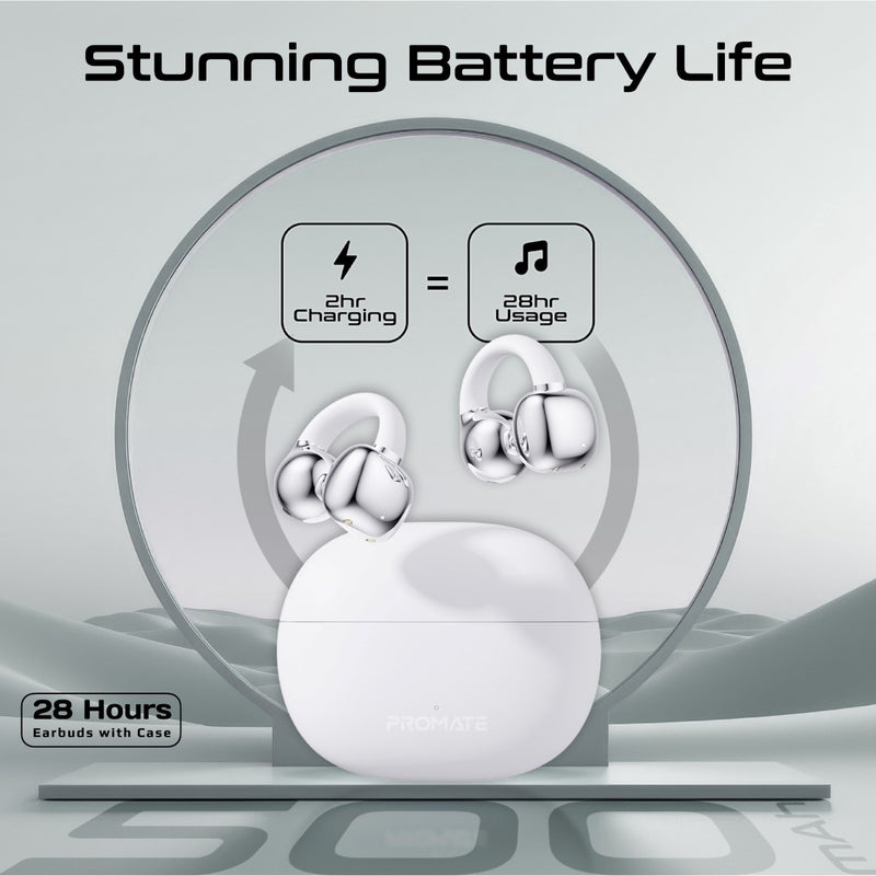 Promate AirClip Open Ear Clip On TWS Earbuds