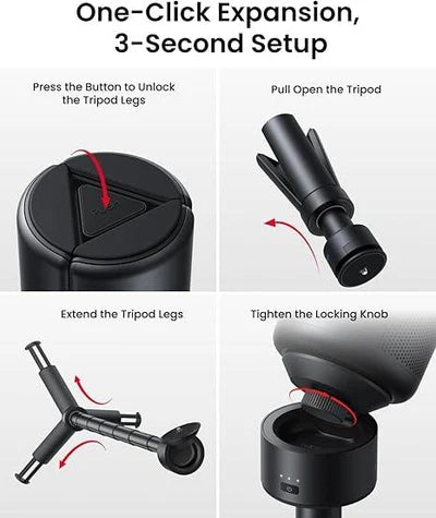 Nebula Capsule Power Bank Tripod Black