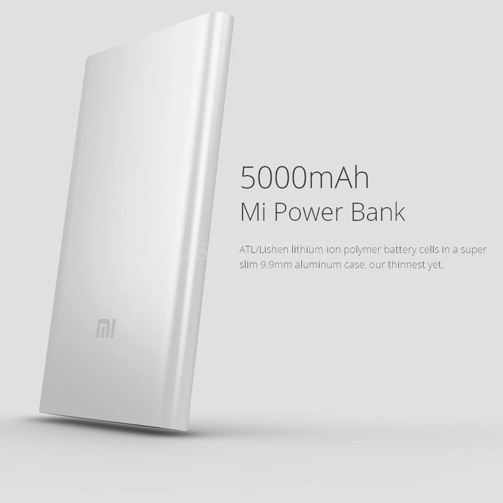 Xiaomi Power Bank 2 5000mAh Slim Aluminum