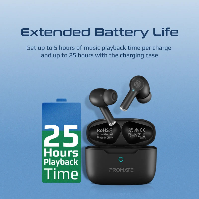 Promate ProPods High-Definition ANC TWS Earphones
