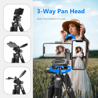 Neewer Aluminum Alloy Camera Tripod Monopod with Pan Head