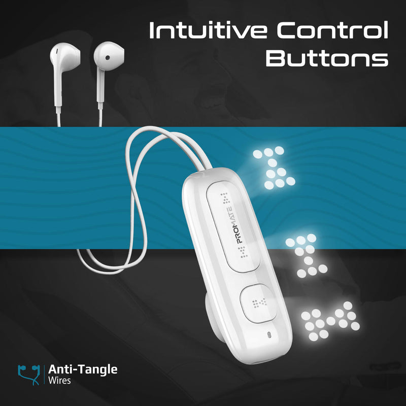 Promate Latch Clip-On Wireless Dynamic Earphones