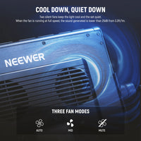 Neewer PL60C 2-Light RGB LED Video Light Kit with Stands and Bag