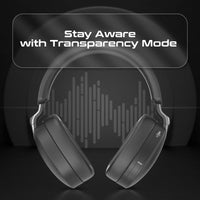 Promate Serene-2 Hybrid ANC Wireless Headphones with Triple Connectivity