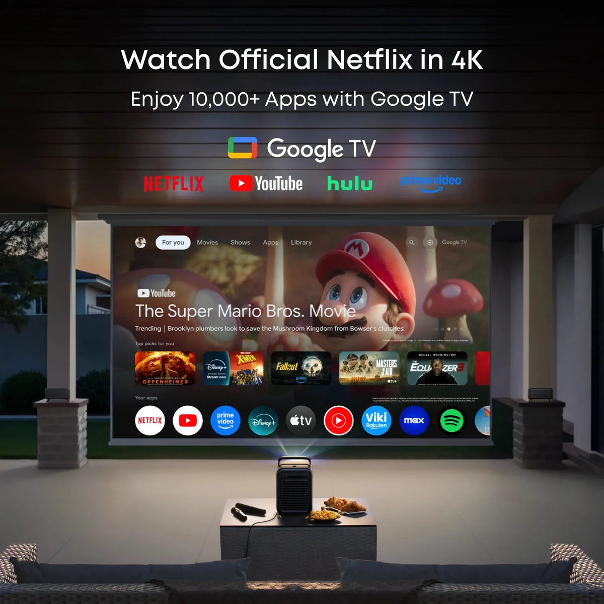 Nebula X1 Triple Laser 4K Projector Motorized Gimbal
