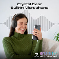 Promate Serene Hybrid ANC Over-Ear Wireless Headphones