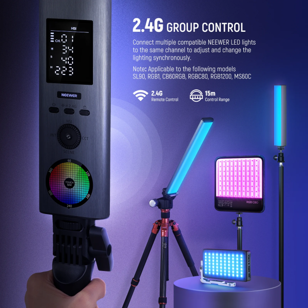 Neewer BH30S Handheld RGB LED Video Light
