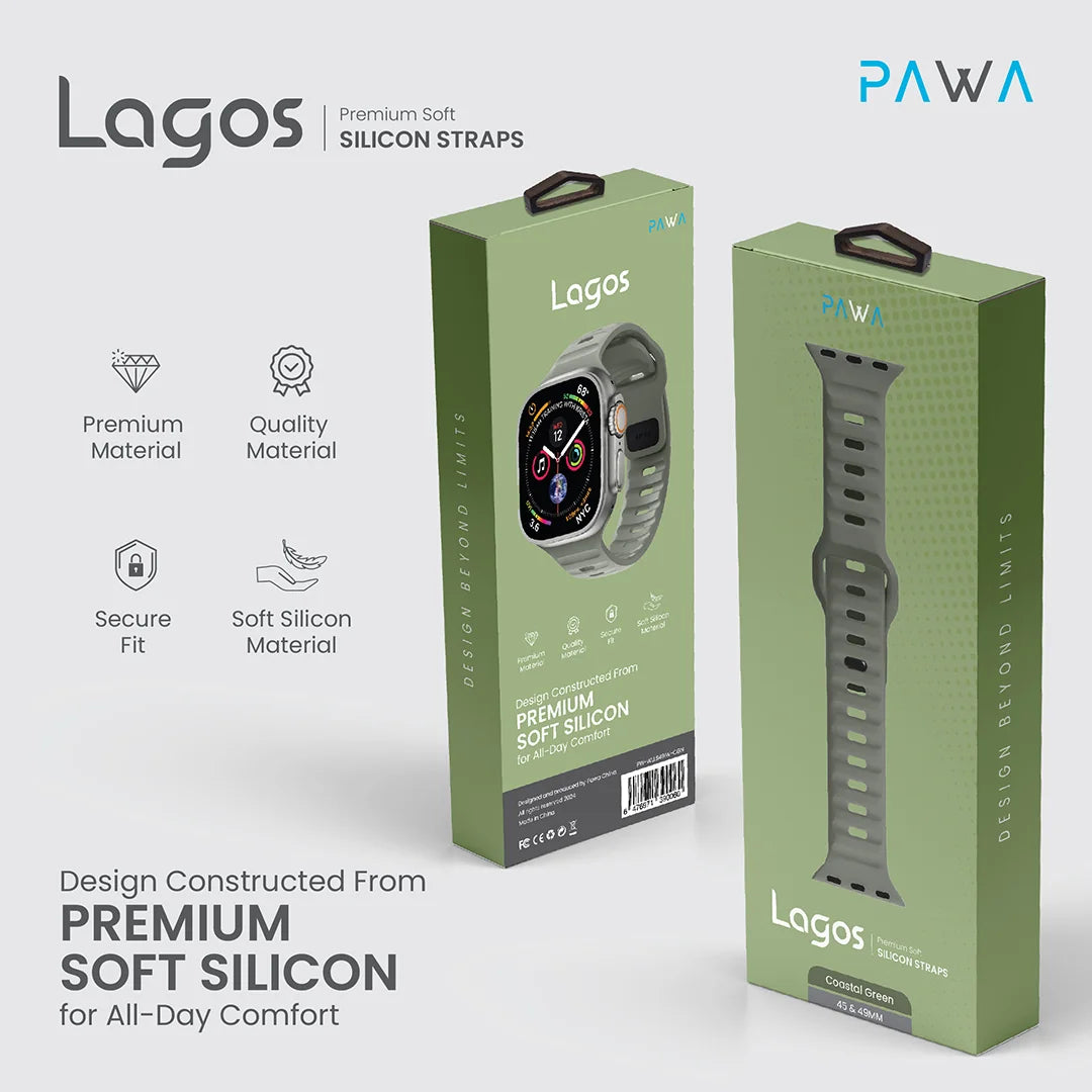 Pawa Lagos Premium Soft Silicon Strap 45/49mm