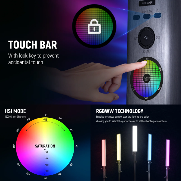 Neewer BH30S Handheld RGB LED Video Light