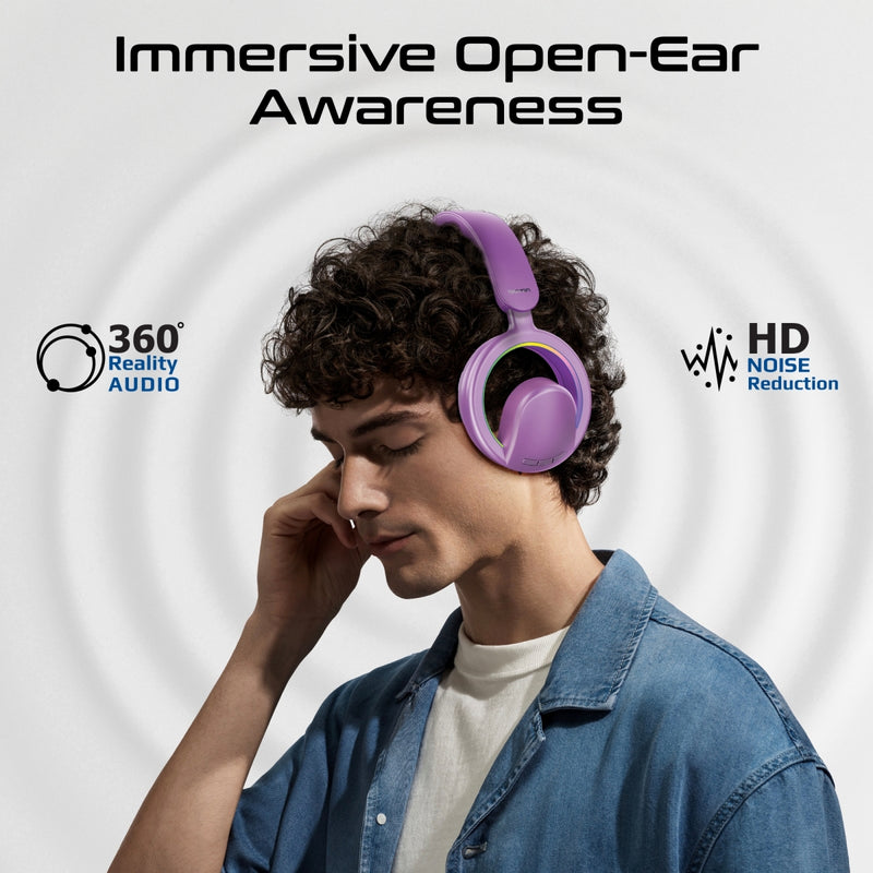 Promate Novon High-Fidelity Open-Ear Wireless Over-Ear Headphones