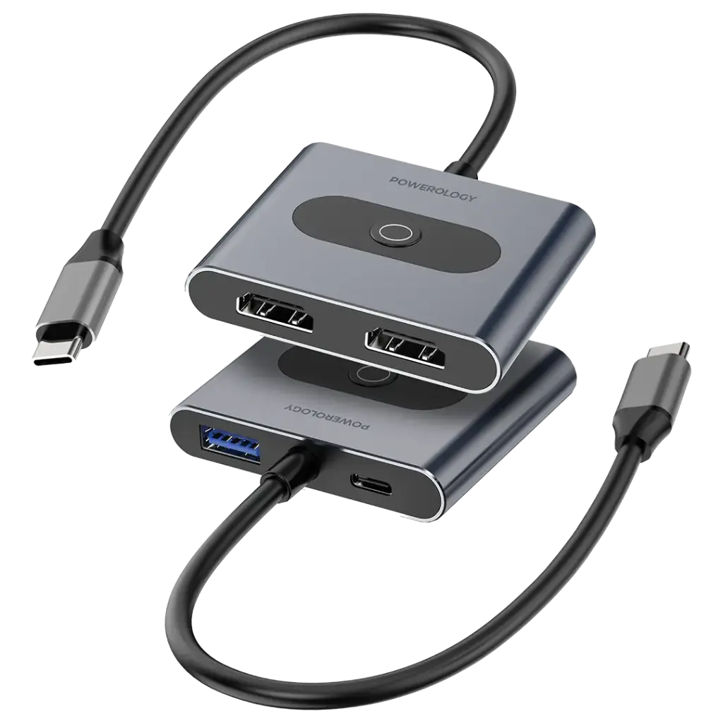 Powerology 4-In-1 USB-C Multi-Function Hub