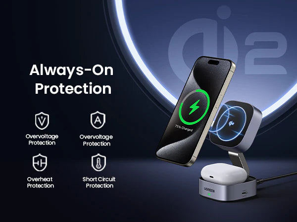 Ugreen 2-in-1 Magnetic Wireless Charger (Copy)