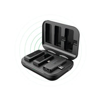 Powerology PWMIC2BK Dual Connector Wireless Lavalier Microphone Duo
