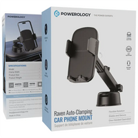Powerology Raven Auto-Clamping Car Phone Mount