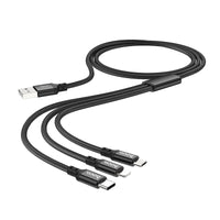 Hoco X14 3-in-1 Multi-Port Charging Cable