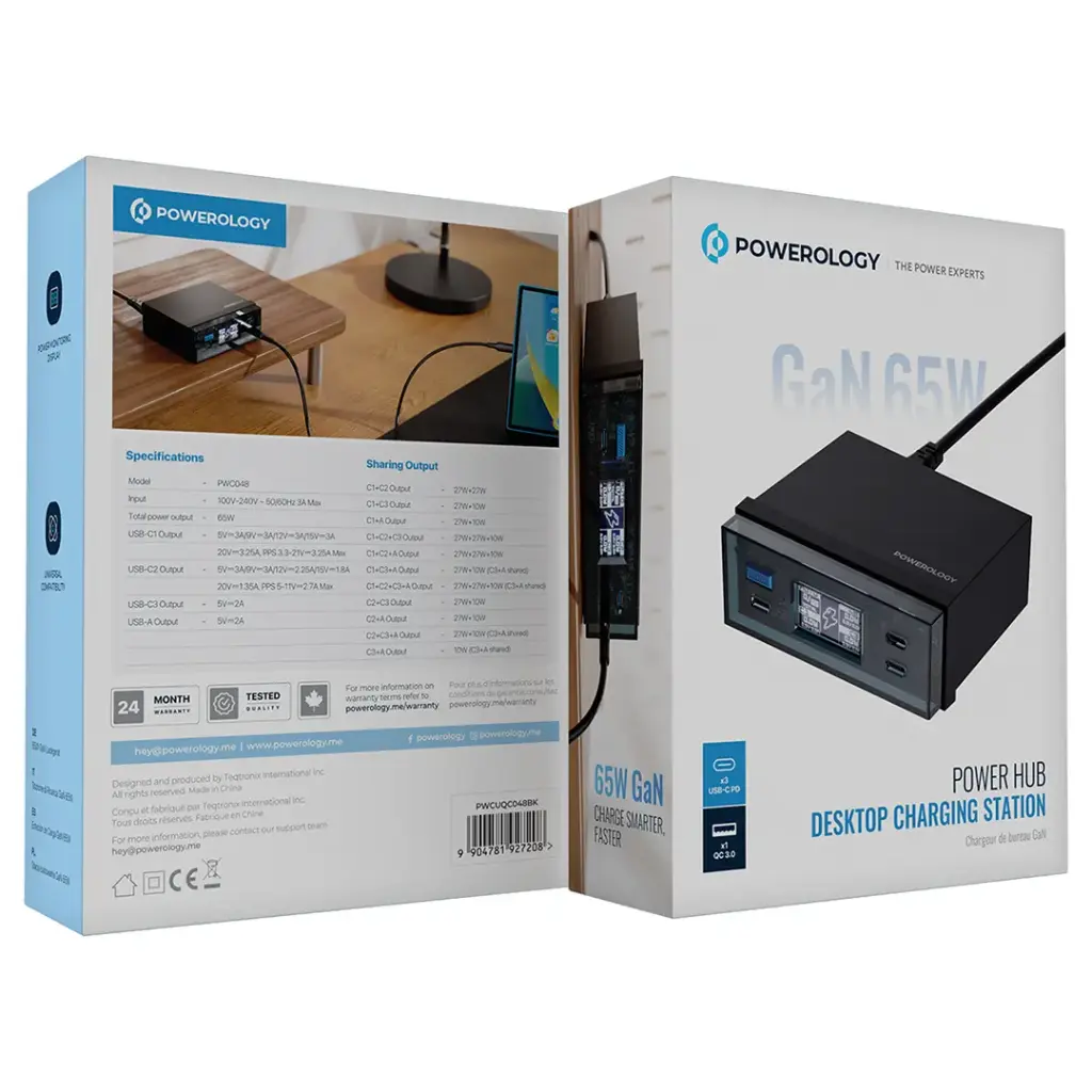 Powerology Power Hub Desktop Charging Station