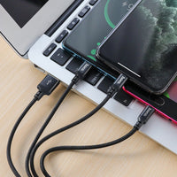 Hoco X14 3-in-1 Multi-Port Charging Cable
