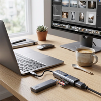 Powerology Aluminum Mini USB-C Hub