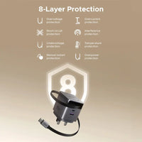 Ugreen 45W GaN Fast Charger Retractable Cable