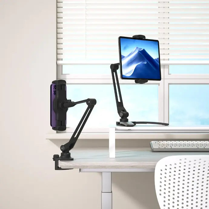 Powerology Quick-Release Multi-Mounting Phone & Tablet Holder - Black
