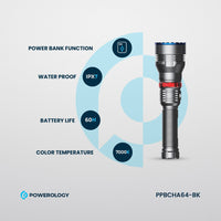 Powerology Waterproof LED Flash Light