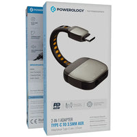 Powerology 2-In-1 Adapter Type-C to Aux