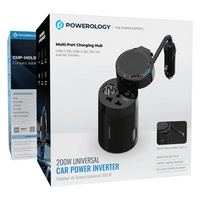 Powerology 200W Universal Car Power Inverter