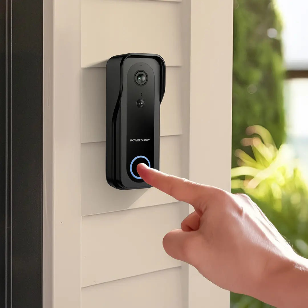 Powerology Smart Doorbell Camera PP085 - Black
