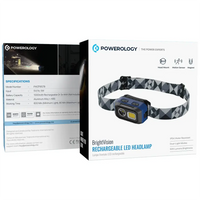 Powerology Bright Vision Rechargeable LED Headlamp