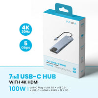 Pawa Metal Shell USB-C Hub Series — Grey