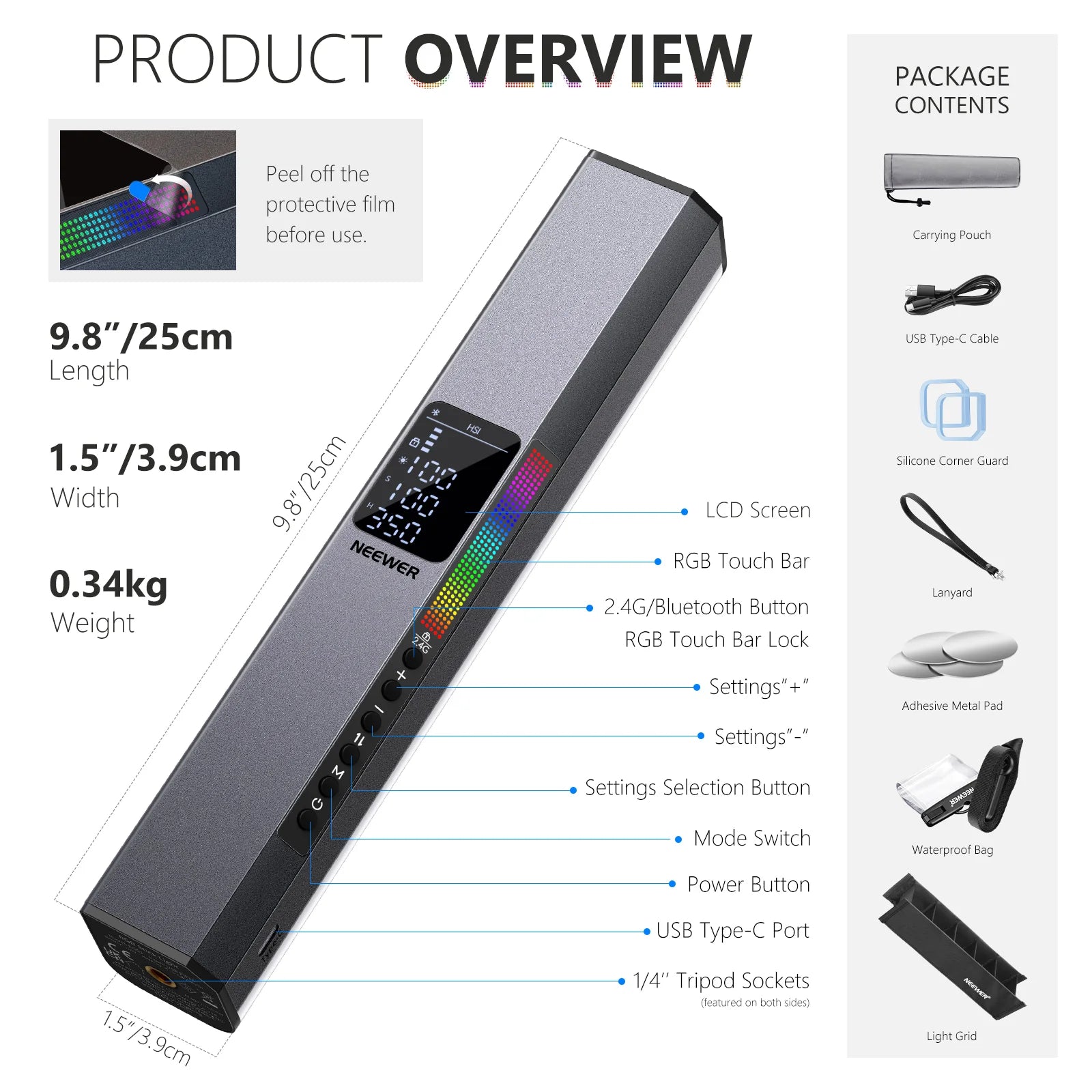 Neewer RGB1 Handheld RGB LED Video Light